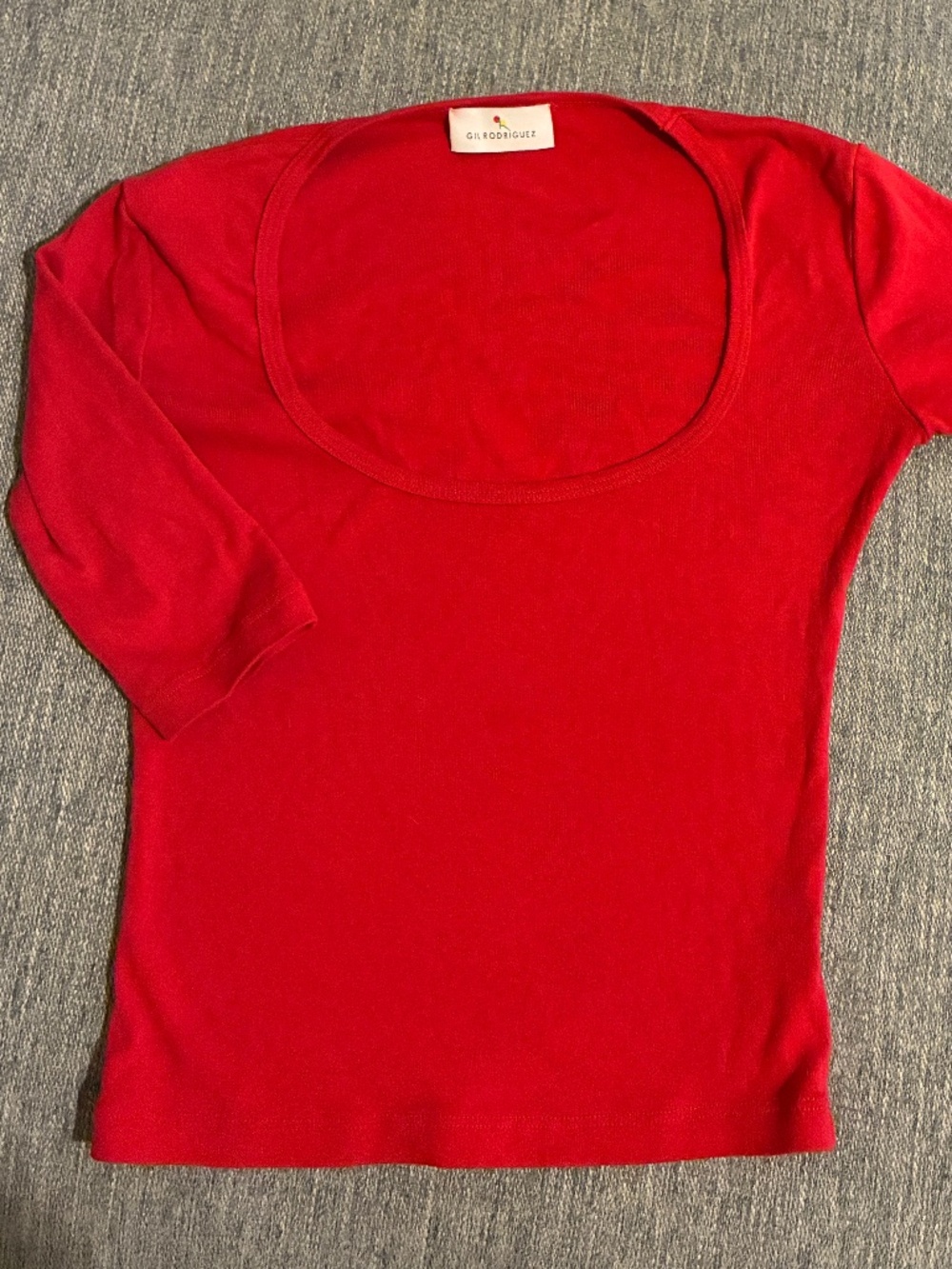 Gil Rodríguez Celine Half-Sleeve Top tomate